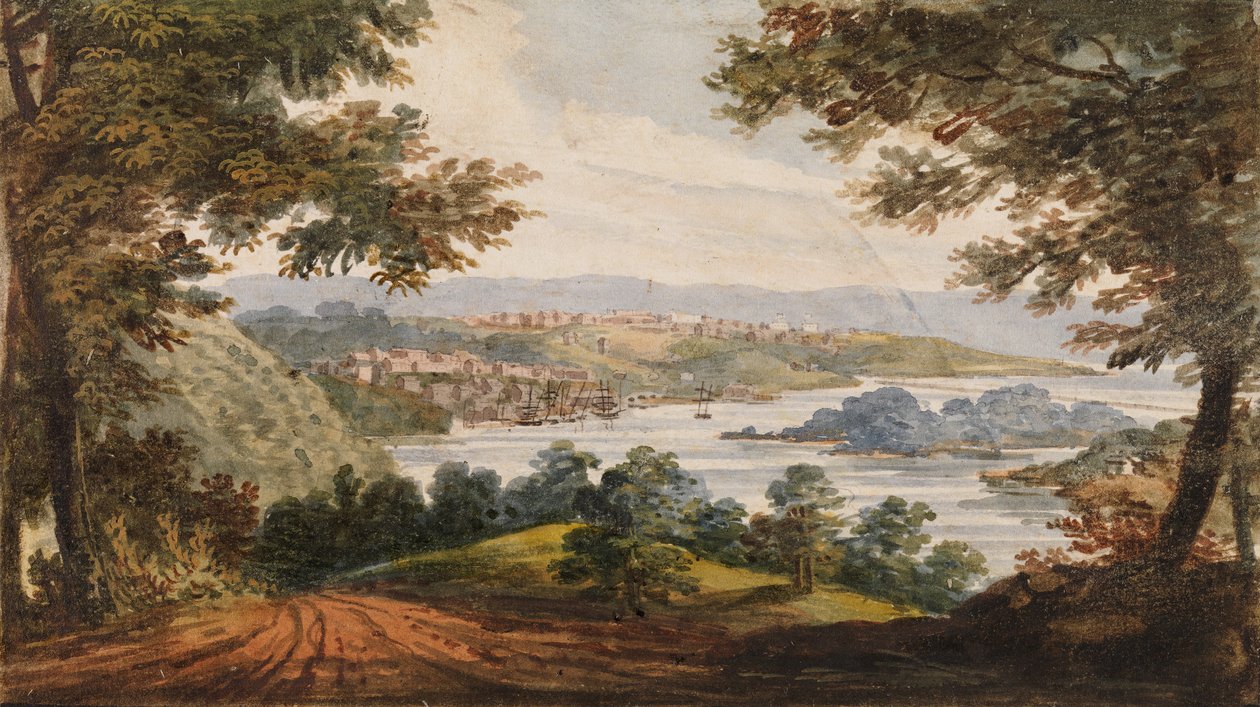 Waszyngton i Georgetown z Alexandria Road, 1811-ca. 1813. autorstwa Pavel Petrovic Svin