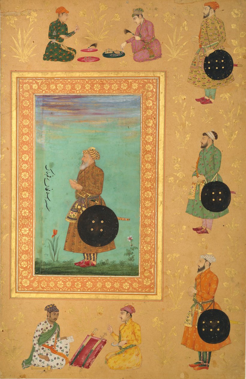 Portret islamu Chana Maszhadiego, XVII wiek. autorstwa Payag