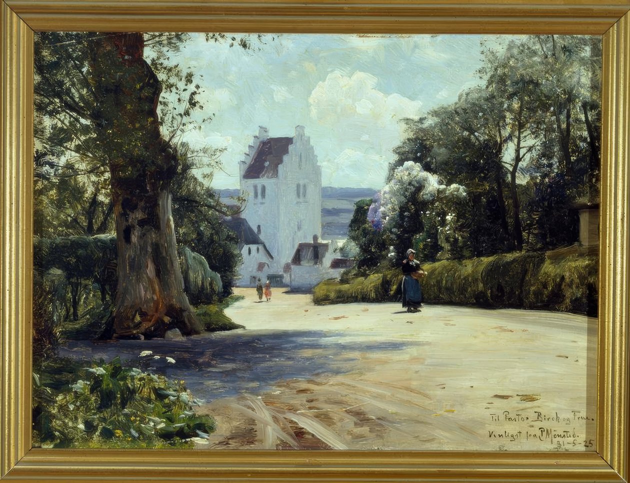 Widok na kościół św. Jörgensa autorstwa Peder Monsted