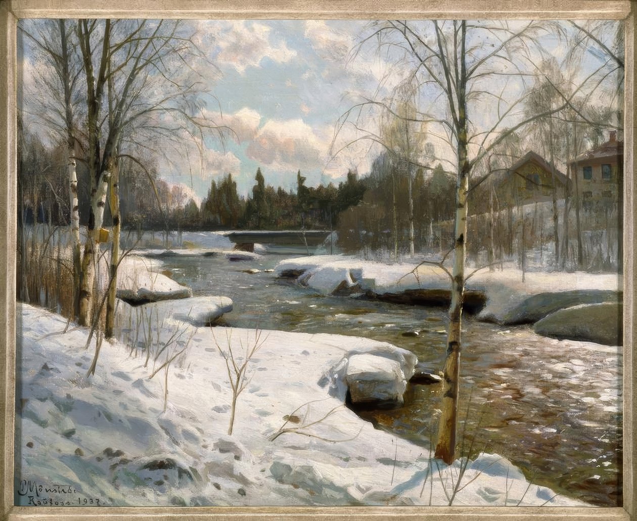 Słoneczny zimowy dzień autorstwa Peder Monsted