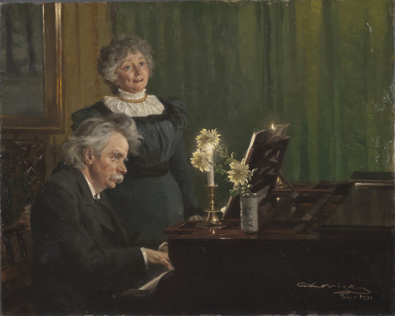 Edward Grieg i Nina Grieg, 3 autorstwa Peder Severin Krøyer