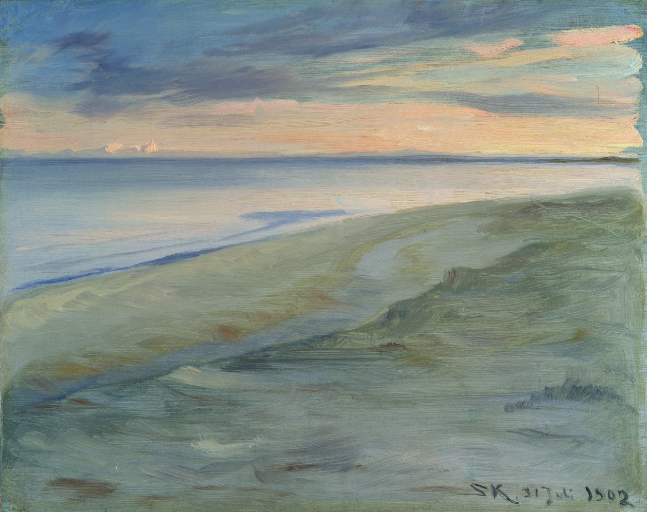 Plaża, Skagen, 1902 (panel) autorstwa Peder Severin Krøyer
