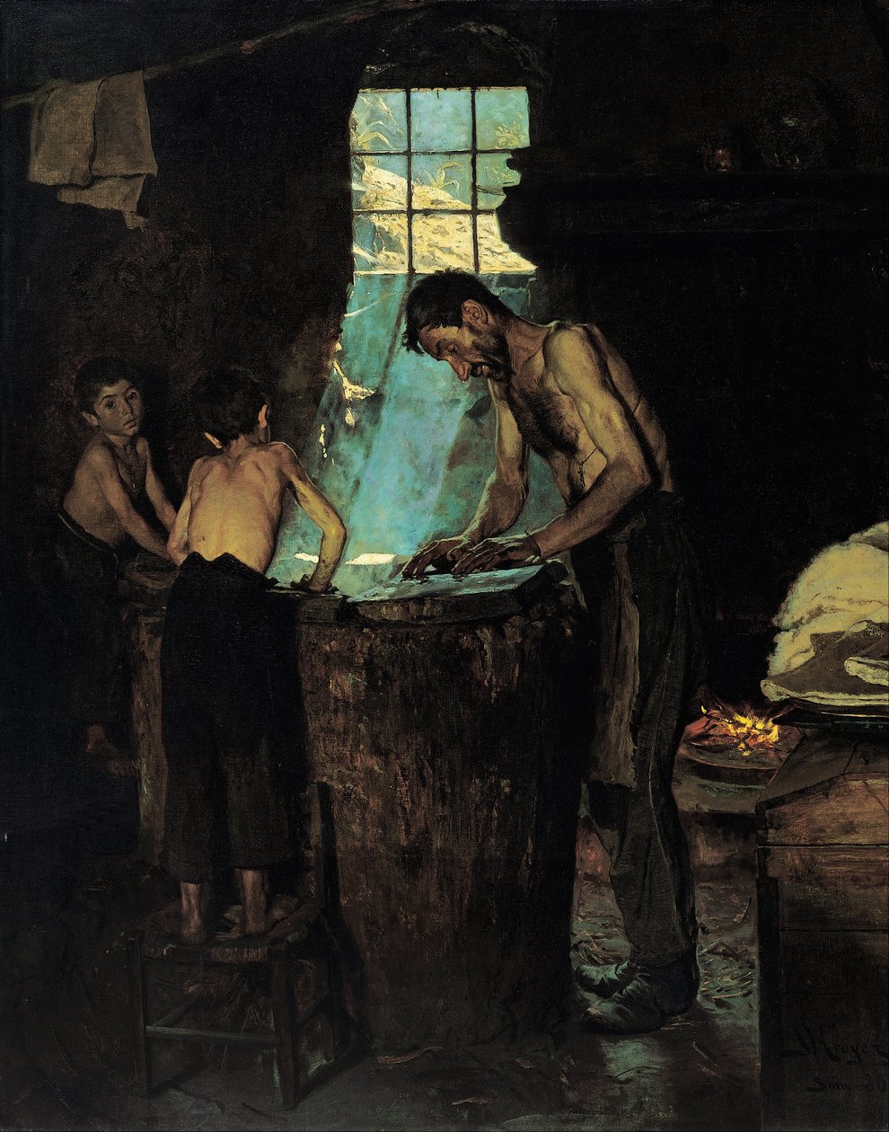 włoscy kapelusznicy z wioski autorstwa Peder Severin Krøyer
