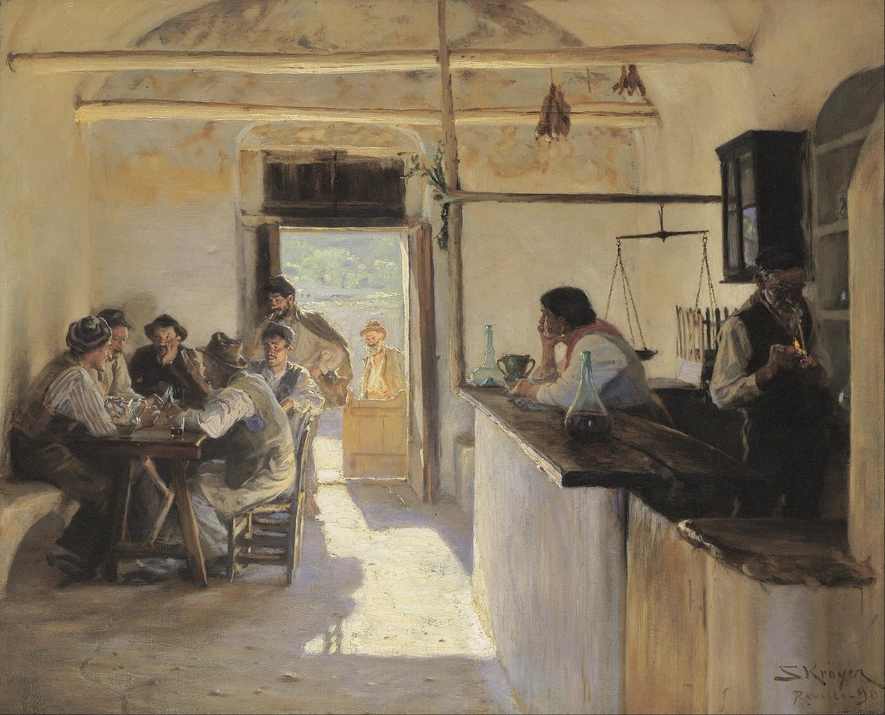 Osteria w Ravello. autorstwa Peder Severin Krøyer