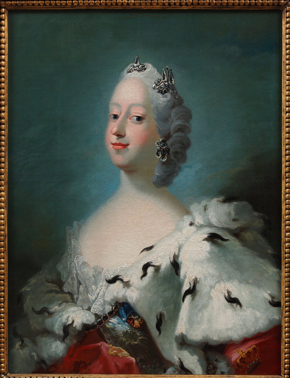 „Portret Ludwiki Wielkiej Brytanii, królowej Danii (1724-1751)” Obraz Pedera Alsa (1726-1776) ok. 1750 r. Kolekcja Davida autorstwa Peder Als