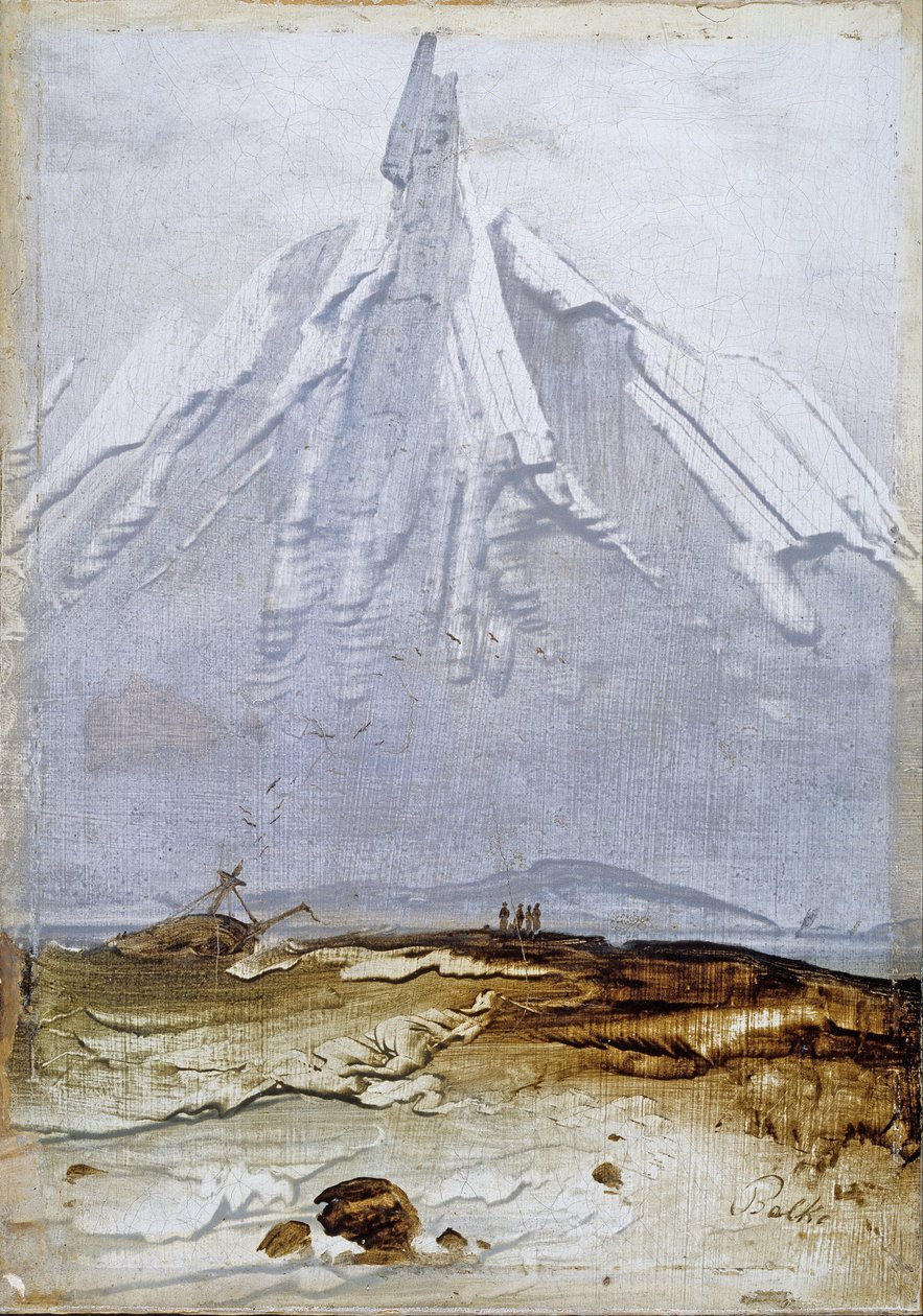 Nadmorski krajobraz z wrakiem autorstwa Peder Balke