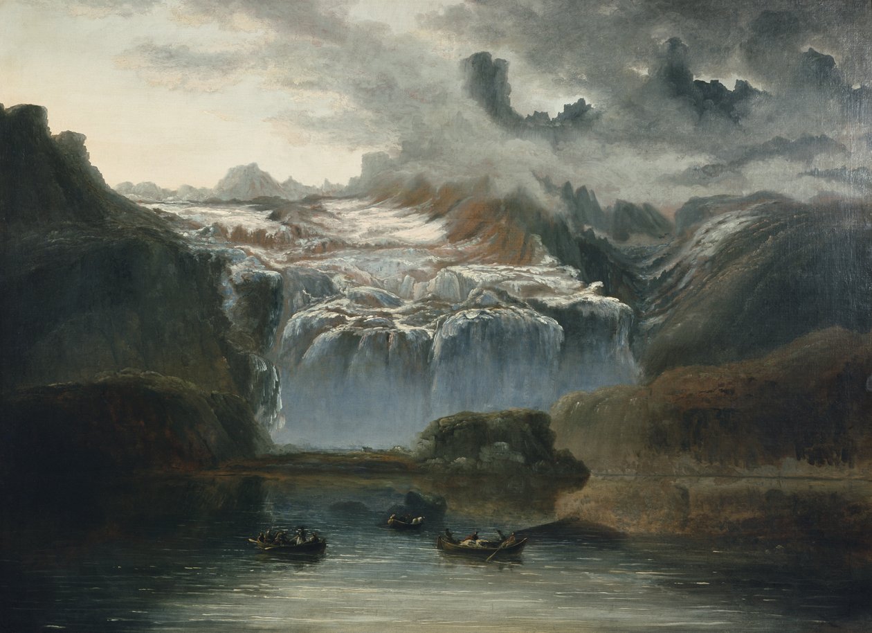 Lodowiec Jostedals (olej na płótnie) autorstwa Peder Balke