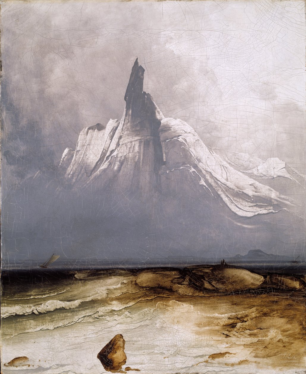 Stetind we mgle autorstwa Peder Balke