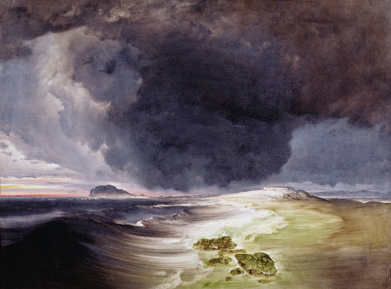 Twierdza Vardohus (olej na płótnie) autorstwa Peder Balke