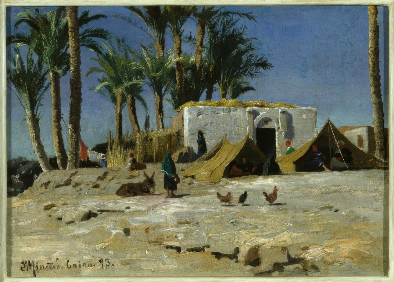 Beduinenlager w Kairo autorstwa Peder Monsted
