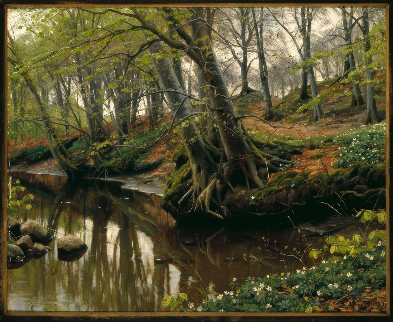 Wiosenny dzień na skraju lasu autorstwa Peder Monsted