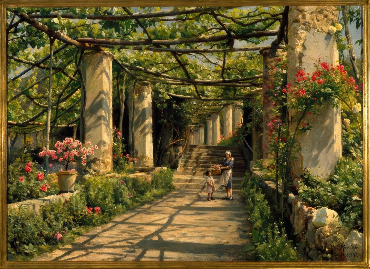 Pergola w Ravello autorstwa Peder Monsted