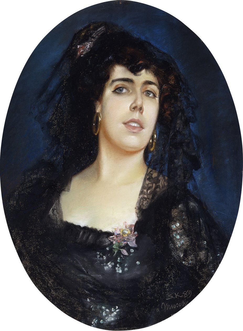 Portret Anne Pelterson-Norrie, 1889 autorstwa Peder Severin Krøyer