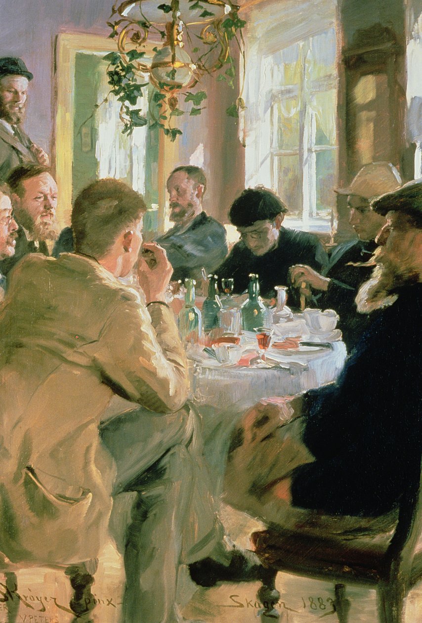 Pora obiadowa, 1883 autorstwa Peder Severin Krøyer