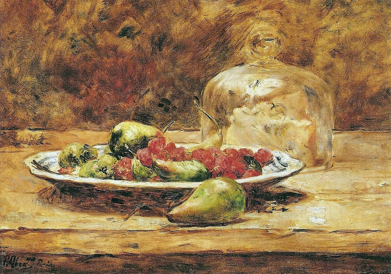 Martwa natura - Gruszki i truskawkinangielski: Martwa natura - Gruszki i truskawkin autorstwa Pedro Alexandrino Borges