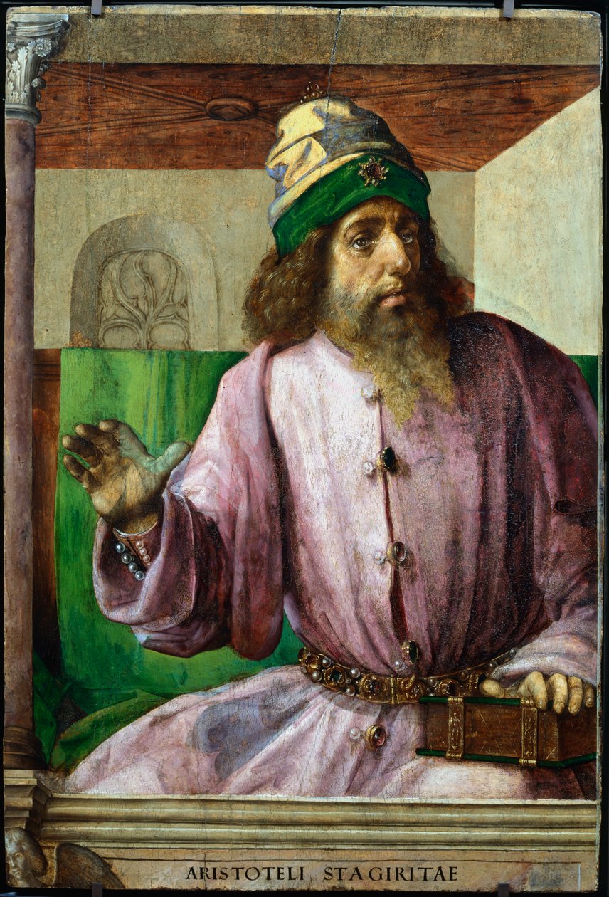 Arystoteles, starożytny grecki filozof i naukowiec, c1470-c1504 autorstwa Pedro Berruguete