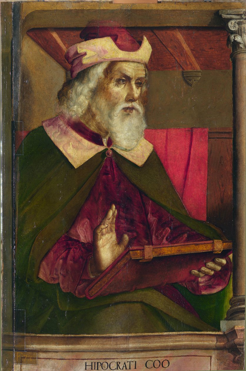 Hipokrates, ok.1473-75 (olej na drewnie) autorstwa Pedro Berruguete