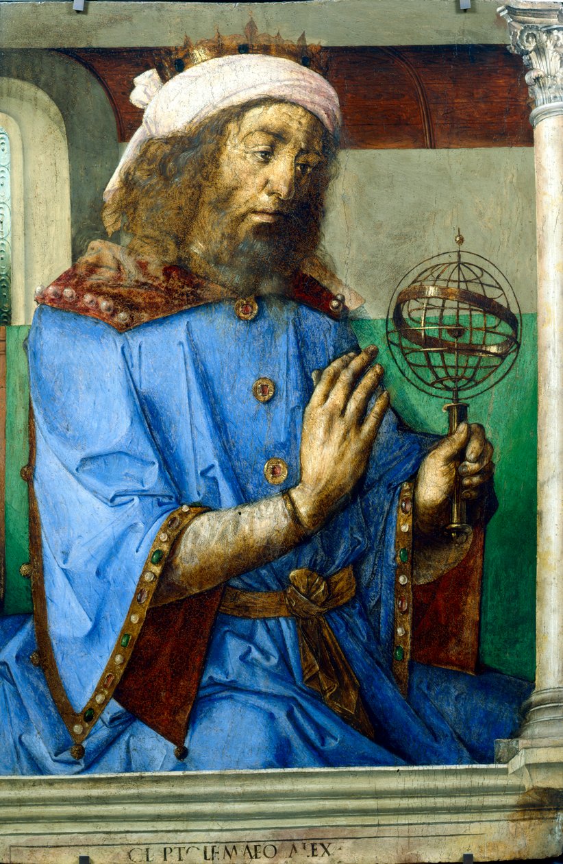Ptolemeusz, grecki astronom i geograf z Aleksandrii, koniec XV w. autorstwa Pedro Berruguete