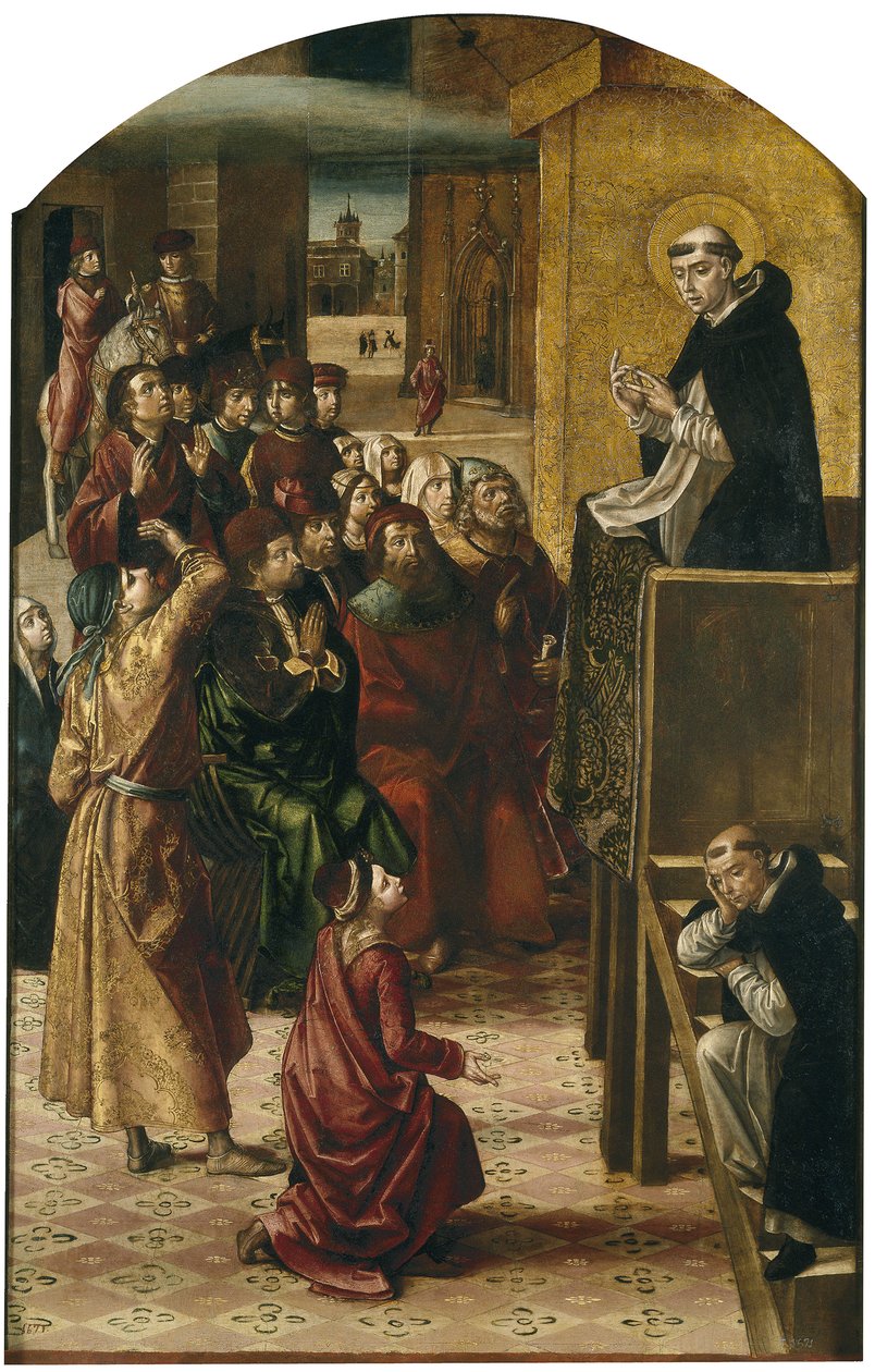 Cud w chmurze, 1493-1499 autorstwa Pedro Berruguete