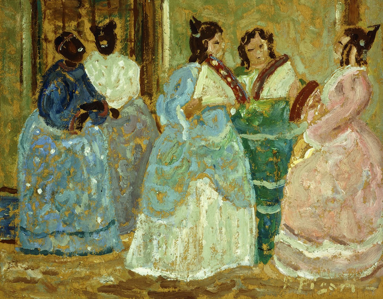Scena kolonialna; Escena kolonialny autorstwa Pedro Figari