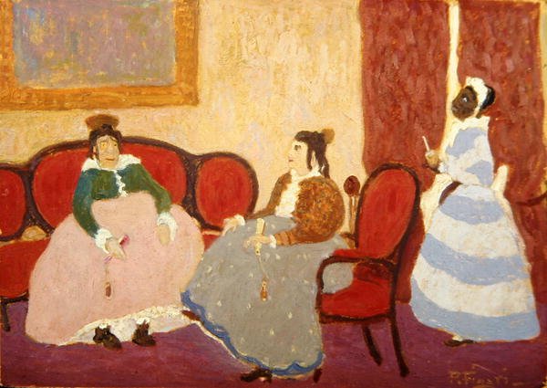 Los Mirinaques, ok. 1925 (olej na pokładzie) autorstwa Pedro Figari