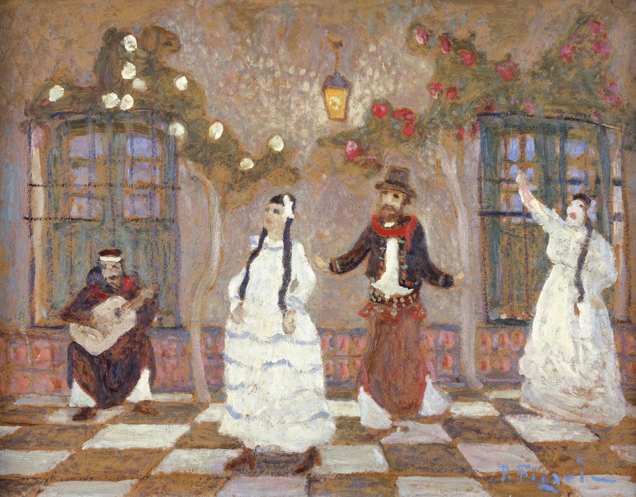 Chacarera (argentyński taniec ludowy) autorstwa Pedro Figari