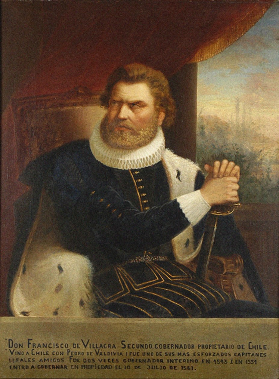 Portret Francisco de Villagra, 1873 autorstwa Pedro León Carmona