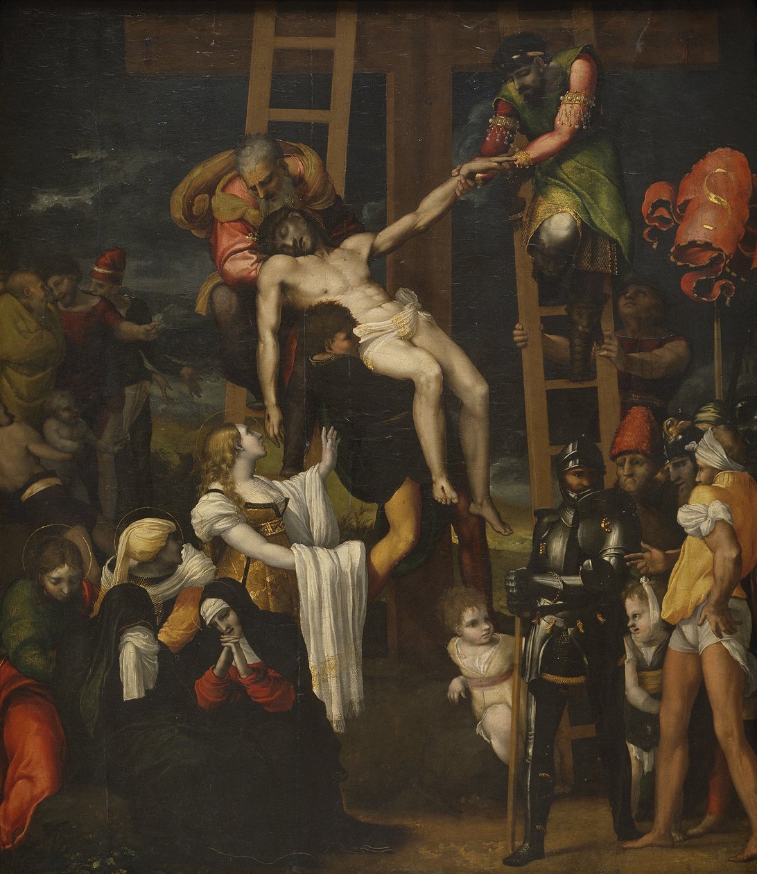 Zdjęcie z krzyża, 1547 autorstwa Pedro Machuca