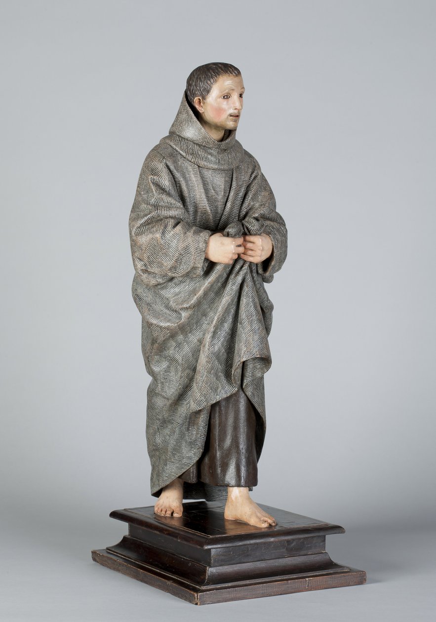 San Diego of Alcala, ok. 1665-70 (drewno polichromowane) autorstwa Pedro de Mena