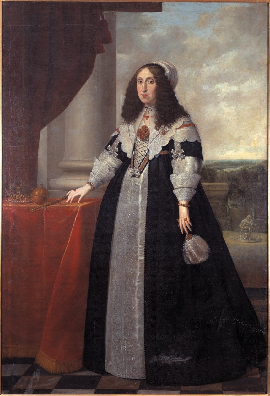 Arcyksiężna Cecile Renee Austrii, królowej Polski - Portret arcyksiężnej Cecylii Renaty Austrii (1611-1644), królowej Polski, autorstwa Danckers de Rij, Peeter (ok. 1605-1661). olej na płótnie autorstwa Peeter Danckers de Rij