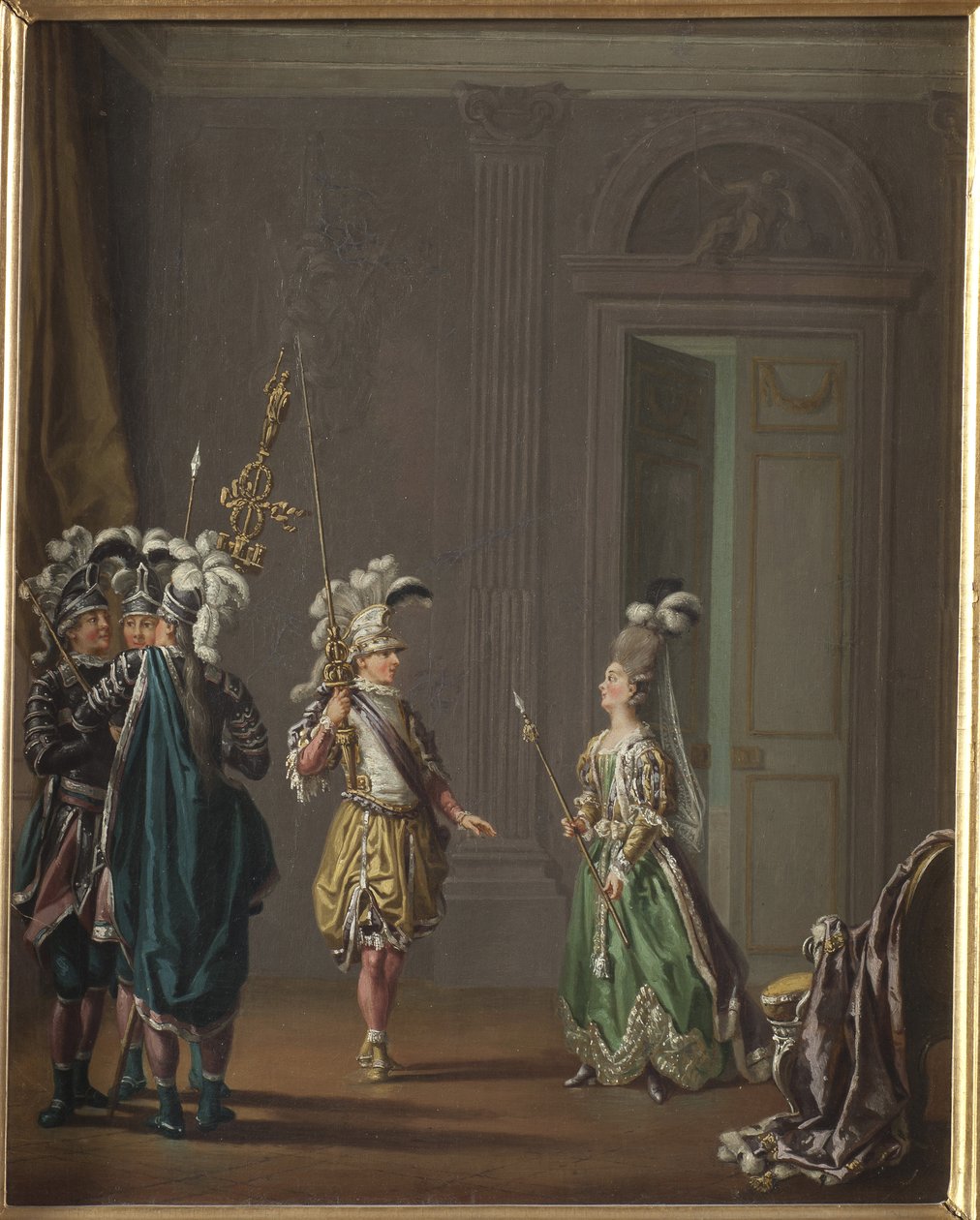 Gustaw III de Suede et Ulrika Eleonora von Fersen - Król Szwecji Gustaw III i Ulrika Eleonora von Fersen, po Hillestroem, Pehr (1732-1816). Olej na płótnie. Wymiar: 50x40 cm. Muzeum Narodowe w Sztokholmie autorstwa Pehr Hilleström