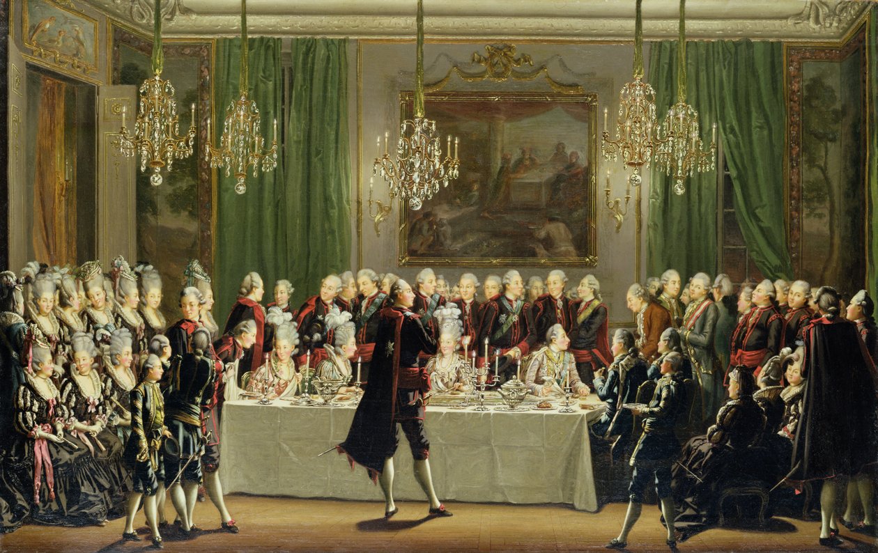 Pałac Sztokholmski, Sylwester 1779 autorstwa Pehr Hilleström