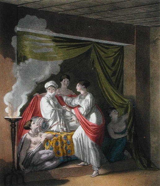 Księżniczka Orozo Tishai z miasta Adowa, Abisynia i jej kobiety, płyta 13 z „Le Costume Ancien et Moderne” Julesa Ferrario, rycina Gallo Gallina, wydana ok. 1820-30 (kolor litho) autorstwa Pelagio (after) Palagi