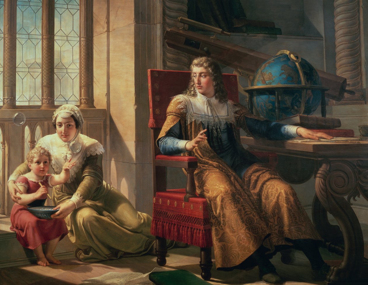 Odkrycie załamania światła przez Isaaca Newtona (1642-1727) autorstwa Pelagio Palagi