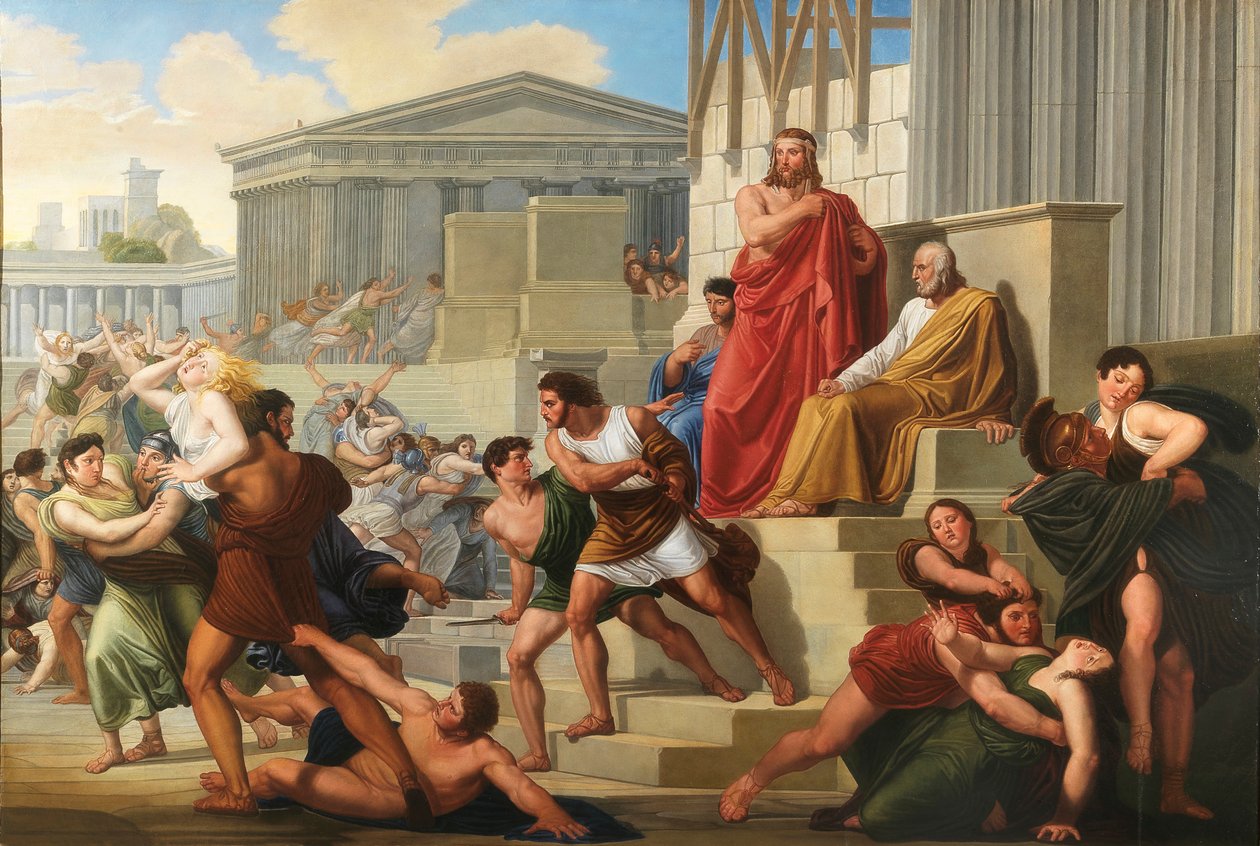 Gwałt Sabinek, 1823-1824. autorstwa Pelagio Palagi