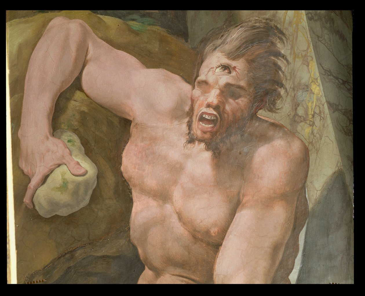 Odyseja, detal z Polythemusem, 1554-56 autorstwa Pellegrino Tibaldi
