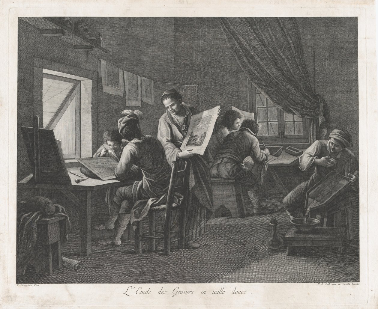 Warsztat Graficzny, 1750-1800., 1750-1800. autorstwa Pellegrino dal Colle