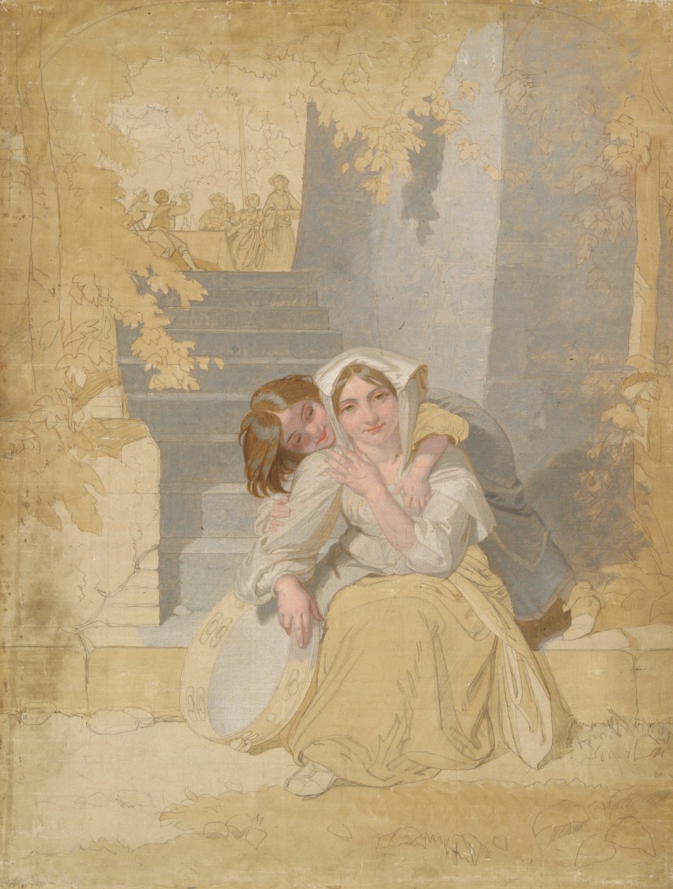 „Tamborin”, 1820-1885 autorstwa Penry Williams