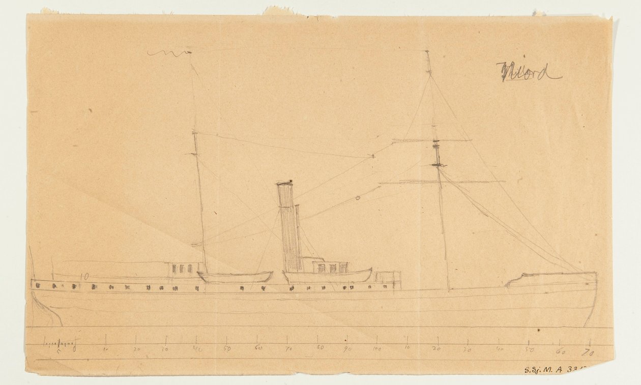 Angfartyget NJORD autorstwa Per Wilhelm Cedergren