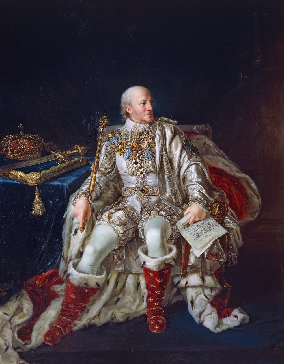 Portret Karola XIII Szwecji (Sztokholm autorstwa Per Krafft