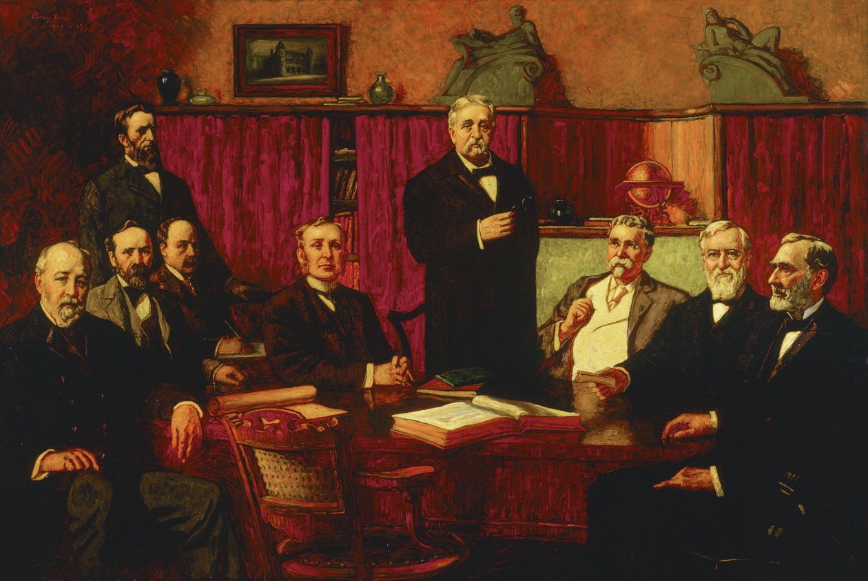 Pierwsza Rada Powiernicza Muzeum Sztuki w Detroit, 1907 autorstwa Percy Ives