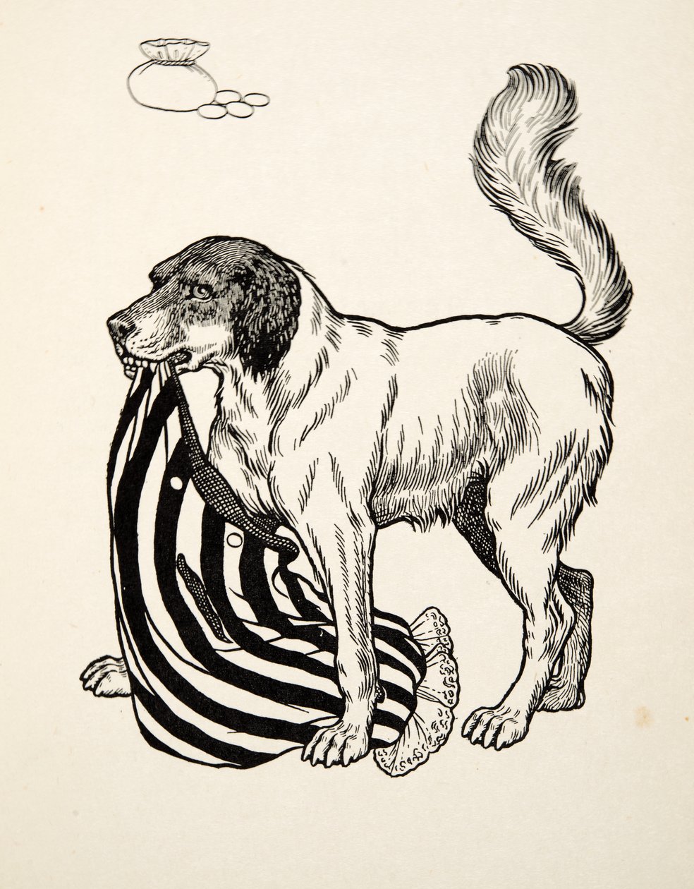 Dobra wyszukiwarka, ze Sto anegdot zwierząt, wyd. 1924 (grawerowanie) autorstwa Percy J. Billingshurst