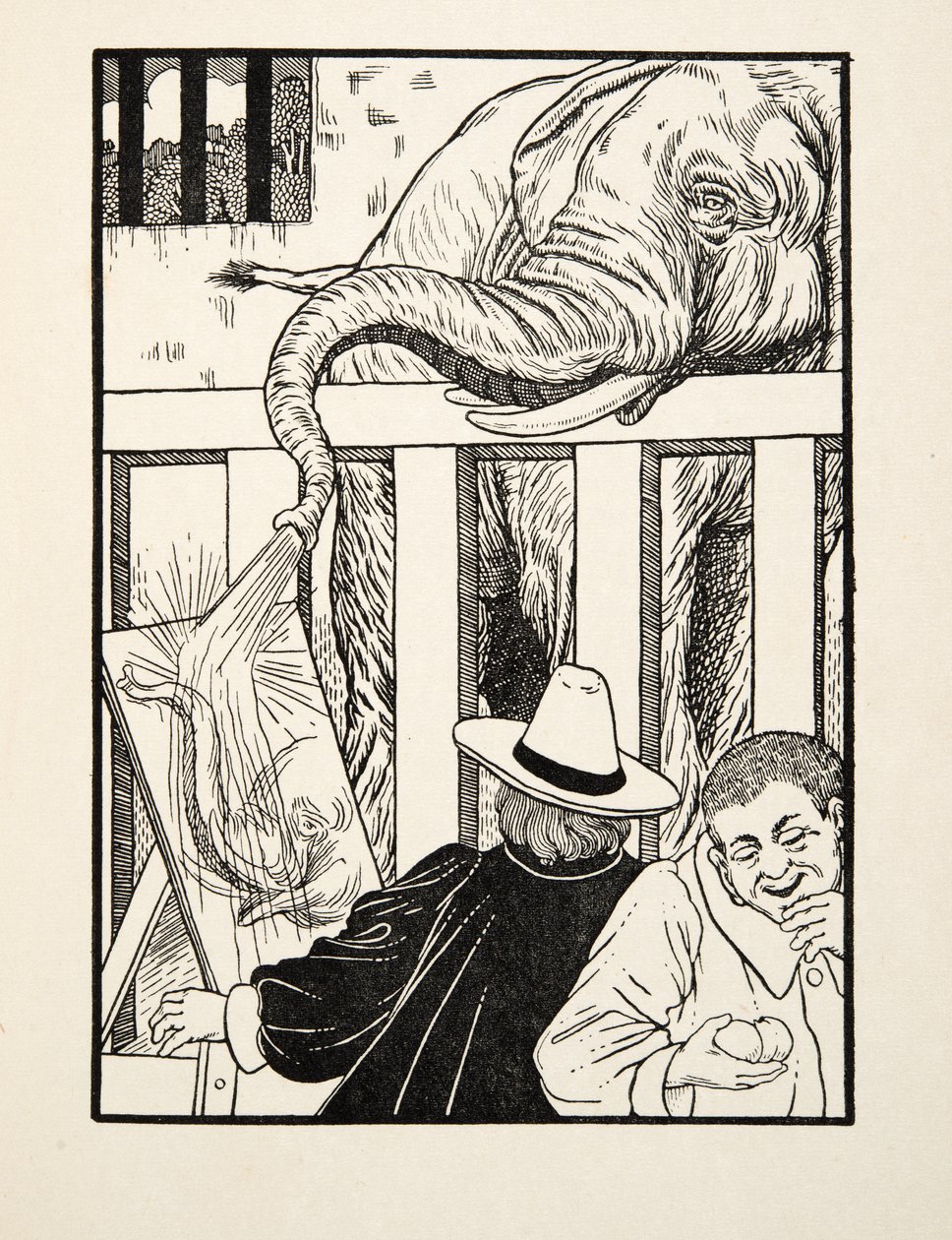 Poczucie kpiny, z „Stu anegdot zwierząt”, wyd. 1924 autorstwa Percy J. Billingshurst