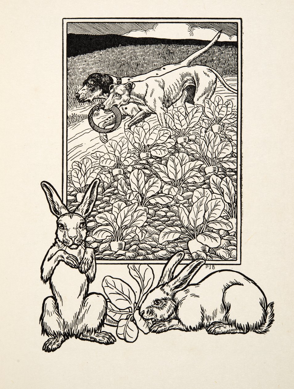 Chytra para, z książki Sto anegdot o zwierzętach, wyd. 1924 autorstwa Percy J. Billingshurst