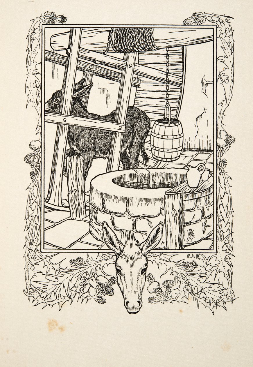 Rysowanie wody, ze Stu anegdot zwierząt, wyd. 1924 autorstwa Percy J. Billingshurst