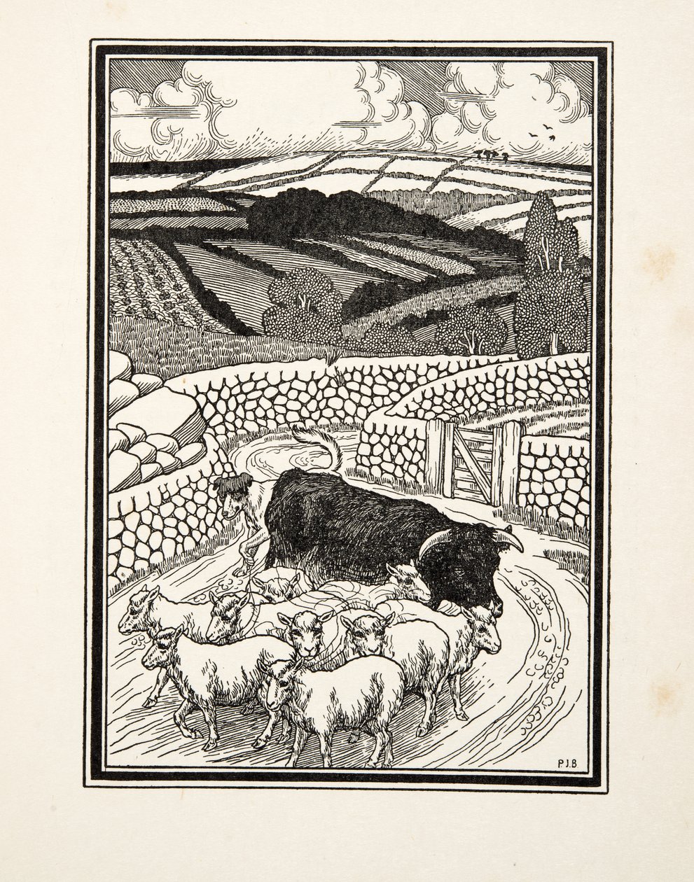Idąc na targ, od Sto anegdot zwierząt, wyd. 1924 autorstwa Percy J. Billingshurst