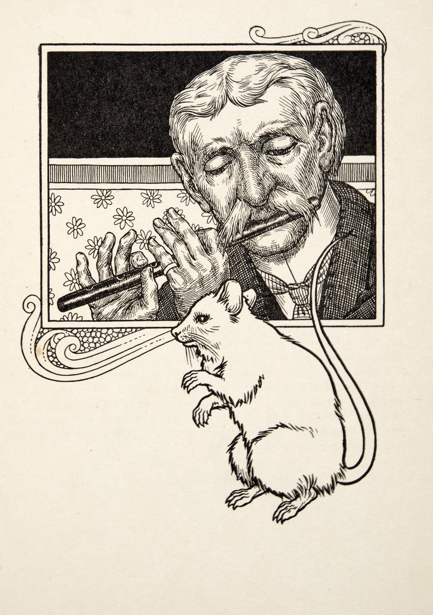 Musical Myszy, z „Stu anegdot zwierząt”, wyd. 1924 autorstwa Percy J. Billingshurst