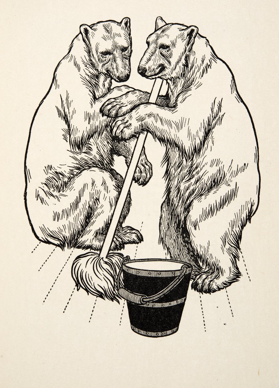 Niedźwiadki, ze Sto anegdot zwierząt, wyd. 1924 autorstwa Percy J. Billingshurst