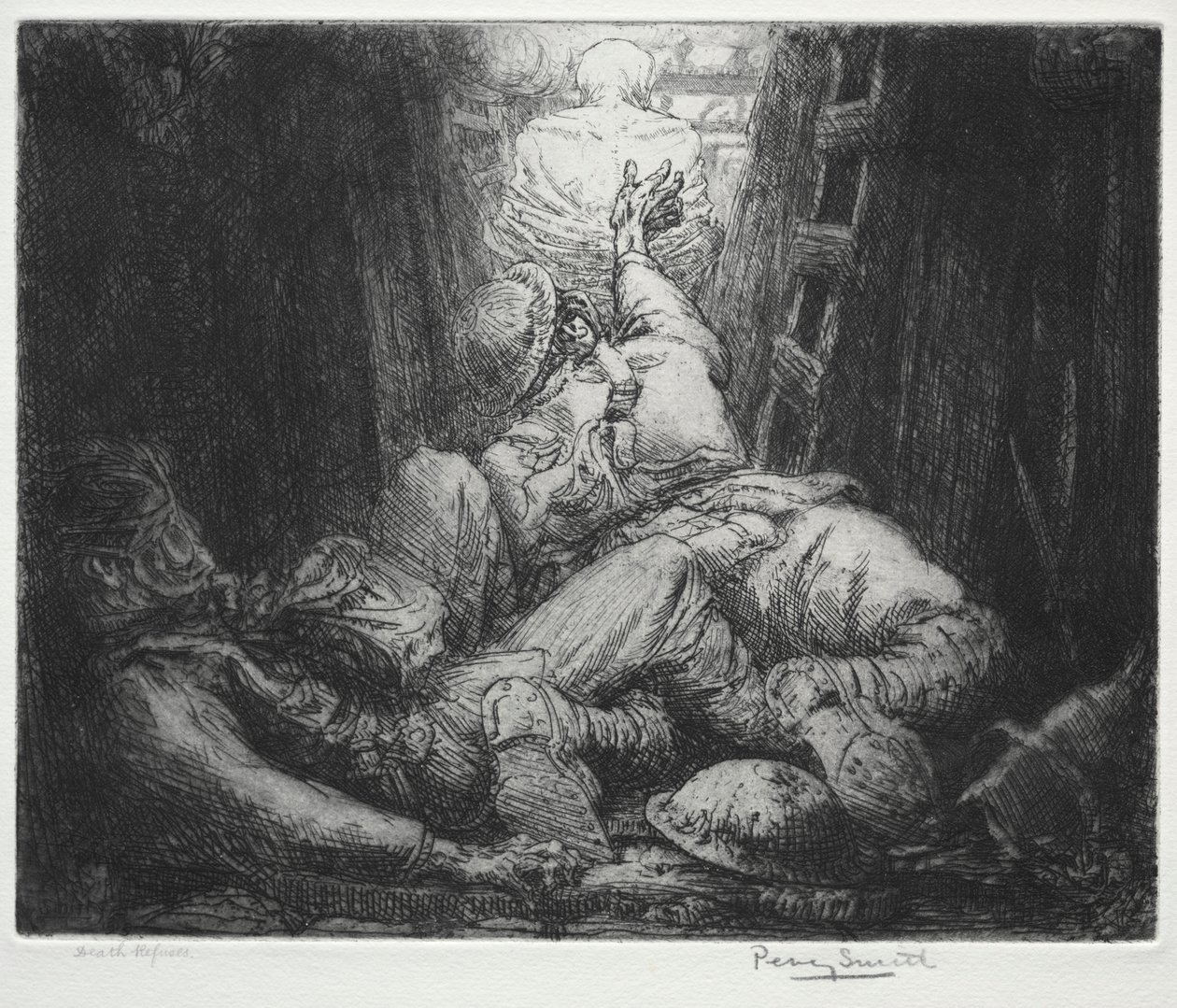 Taniec śmierci: odmowa śmierci autorstwa Percy John Delf Smith