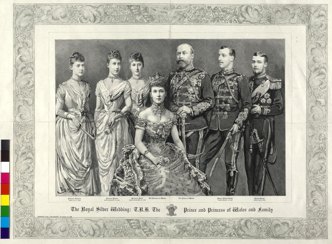 Późniejszy król Anglii Brytyjska rodzina królewska 1888 autorstwa Percy Macquoid